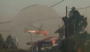 Lo Skycrane � in difficolt�: ecco il salvataggio del pilota