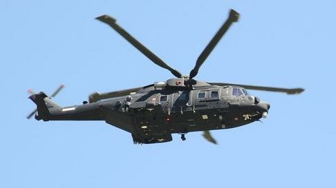 Il nuovo HH-101 dell'Aeronautica Militare � stato presentato a Cervia -FOTO