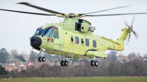 Il volo inaugurale del primo dei 16 elicotteri AW101 per la Norvegia