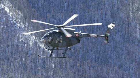 Incidenti elicotteri, impatto al suolo per un TH500 B dell'Aeronautica Militare