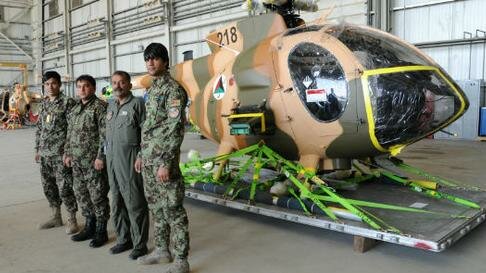 Elicotteri militari, i primi sei MD 530F Cayuse Warrior arrivano in Afghanistan